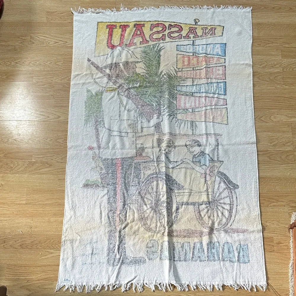 Vintage Nassau in the Bahamas Beach Towel